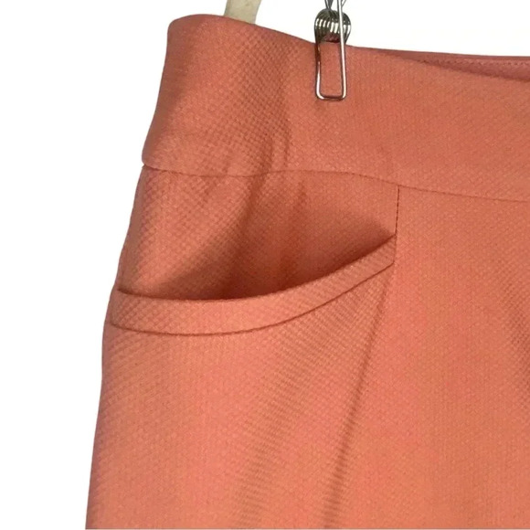 Chico's So Slimming Textured Desert Coral Slim Leg Pant / Size 3T - US Size 16T - Picture 6 of 10